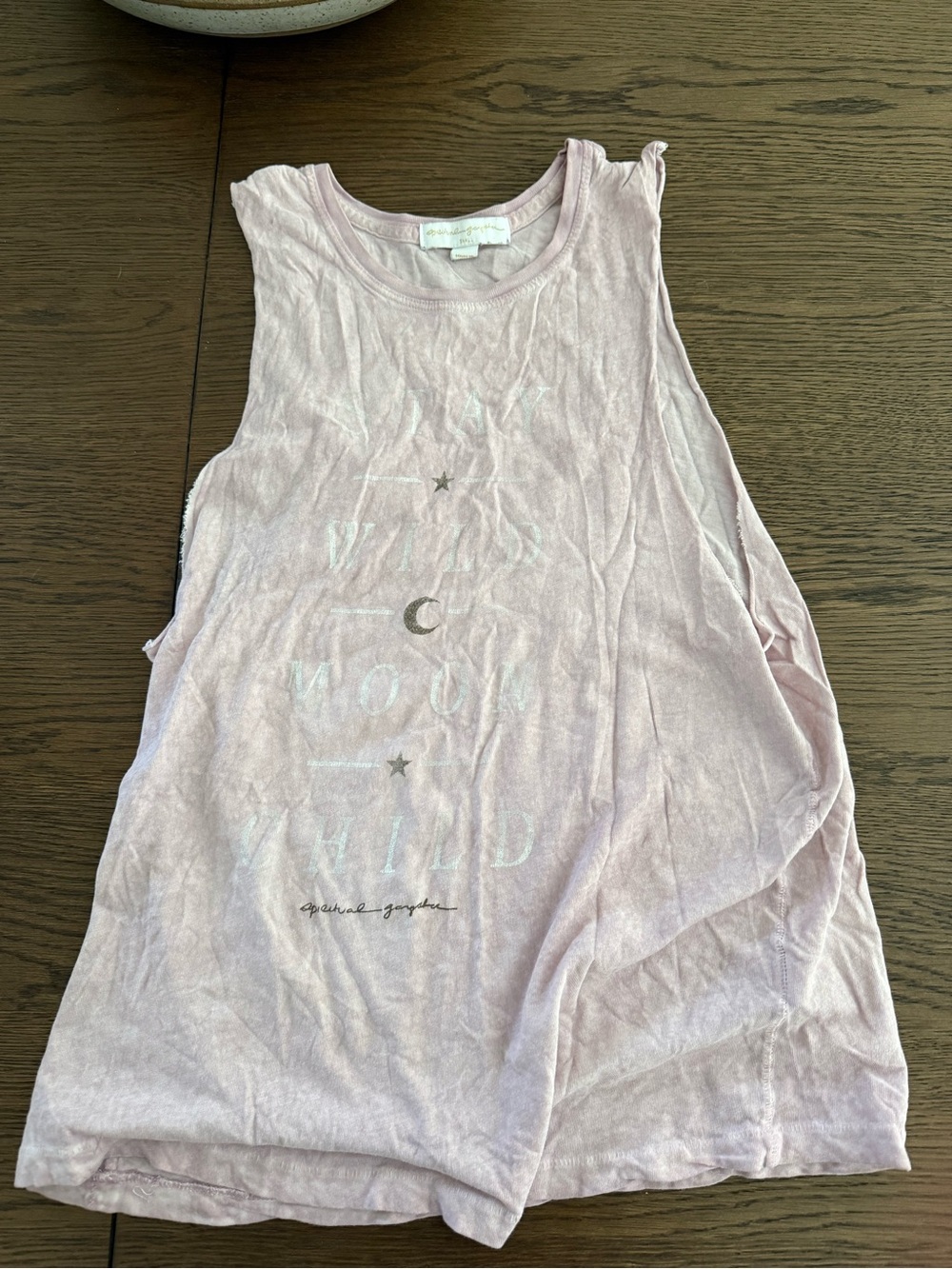Spiritual Gangster Light Pink Celestial Graphic Tank